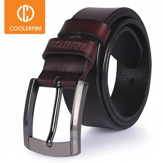 High-quality genuine leather men's belt